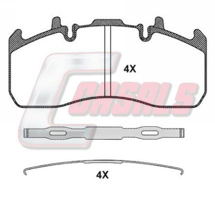 Casals BKM173 Brake Pad Set, disc brake BKM173