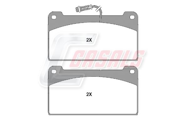 Casals BKM764 Brake Pad Set, disc brake BKM764