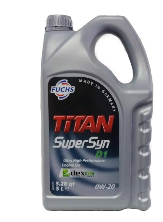 Fuchs 601425646 Engine oil FUCHS TITAN SUPERSYN D1 0W-20, 5L 601425646