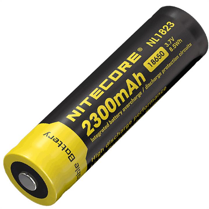 Nitecore NL1823 Lithium battery Li-Ion 18650, 3.7V (2300mAh), protected NL1823