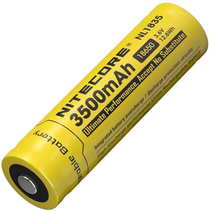 Nitecore NL1835 Lithium battery Li-Ion 18650, 3.6V (3500mAh), protected NL1835