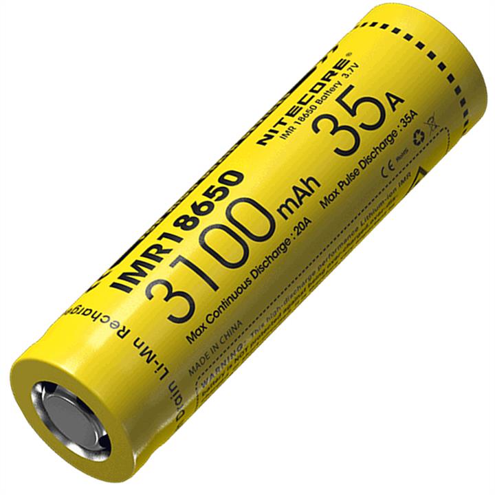 Nitecore IMR18650-3100 Lithium battery Li-Ion IMR 18650 3.7V (35A, 3100mAh) IMR186503100