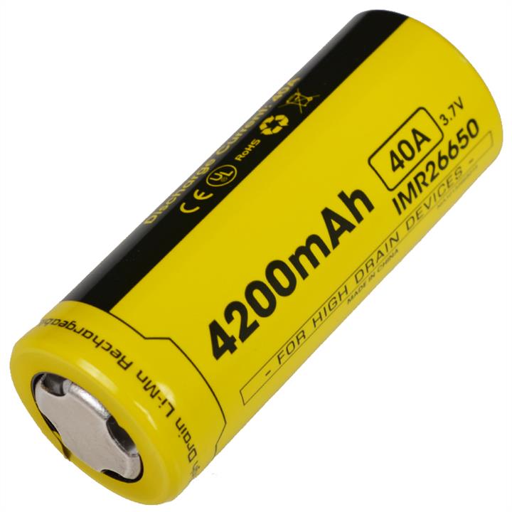 Nitecore IMR26650-4200 Lithium battery Li-Ion IMR 26650 3.7V (4200mAh) IMR266504200