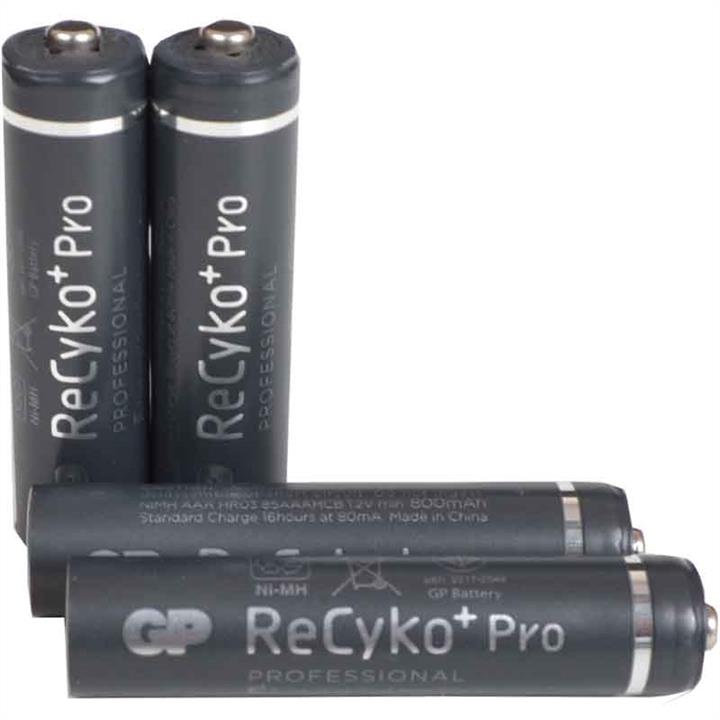 GP Batteries 25-1071 Battery Ni-MH AAA GP ReCyko+Pro, 1.2V (800mAh), 4 pcs. 251071