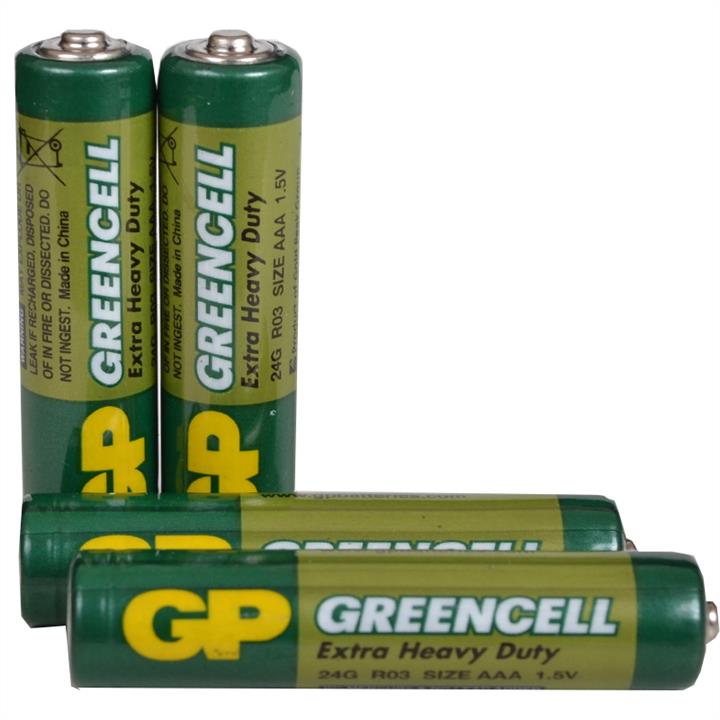 GP Batteries 25-1015-BLISTER Battery AAA Greencell (24G, LR03) GP 1.5V, 4 pcs. 251015BLISTER