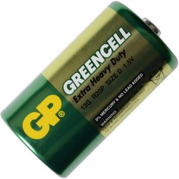 GP Batteries 25-1017 Battery D Greencell (13G, R20P) GP 1.5V 251017