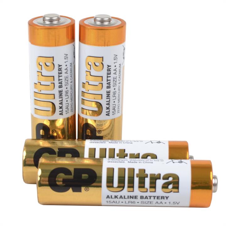 GP Batteries 25-1063 Battery Alkaaline AA Ultra (15AUHM-2UE4, LR6) GP 1.5V, 4 pcs. 251063