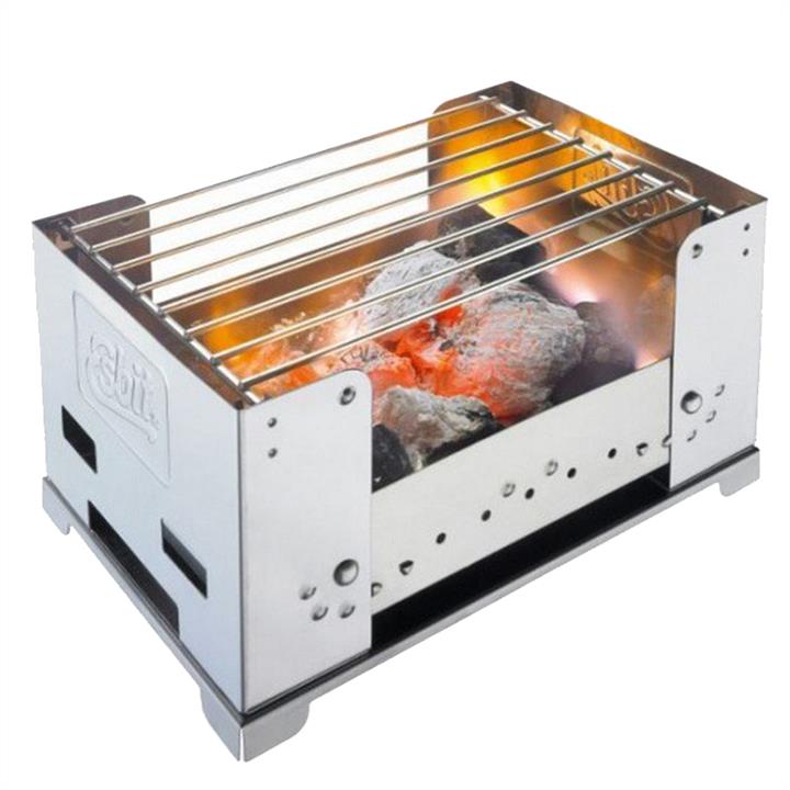 Esbit BBQ100S Charcoal grill (135x155x245mm), stainless steel BBQ100S