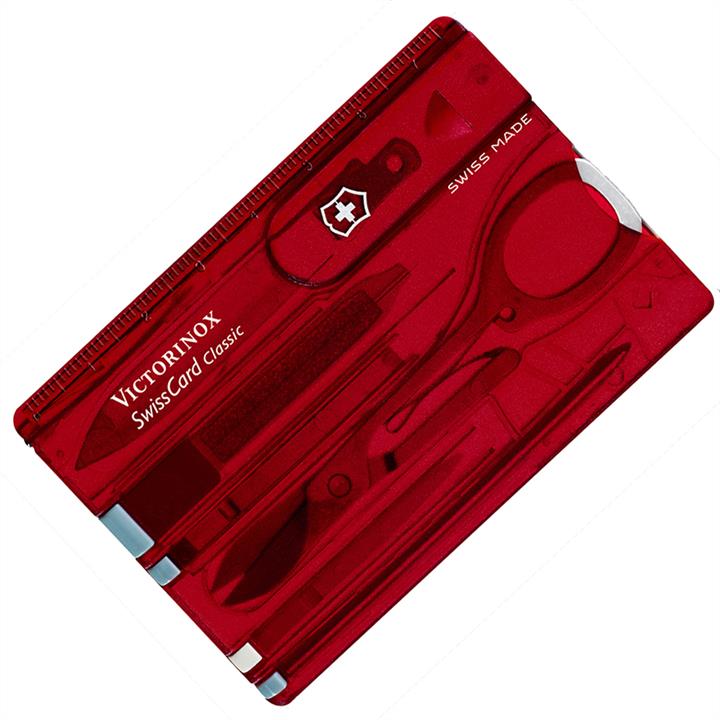 Victorinox 0.7100.T Swisscard Kit (82x54x4mm, 10 functions), red 07100T