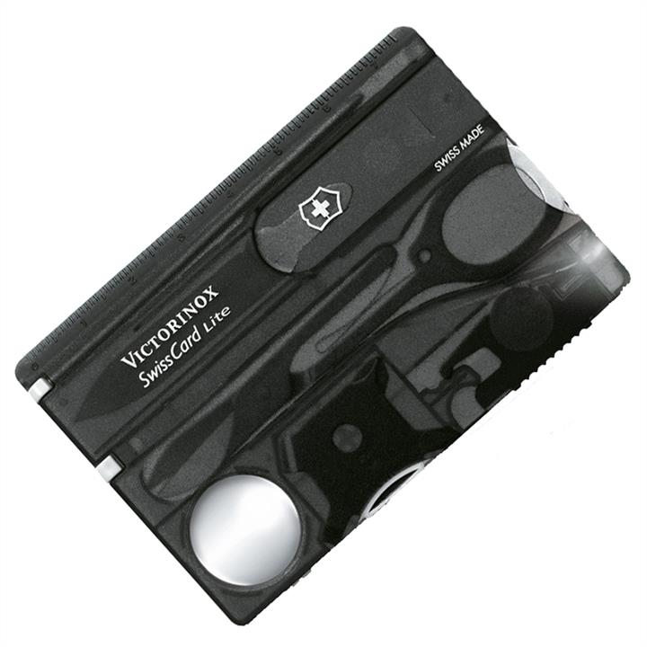 Victorinox 0.7133.T3 Swisscard Kit (82x54x4mm, 10 functions), black transparent 07133T3