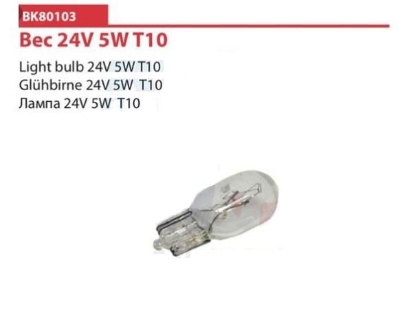 Breckner BK80103 Glow bulb W5W 24V 5W BK80103