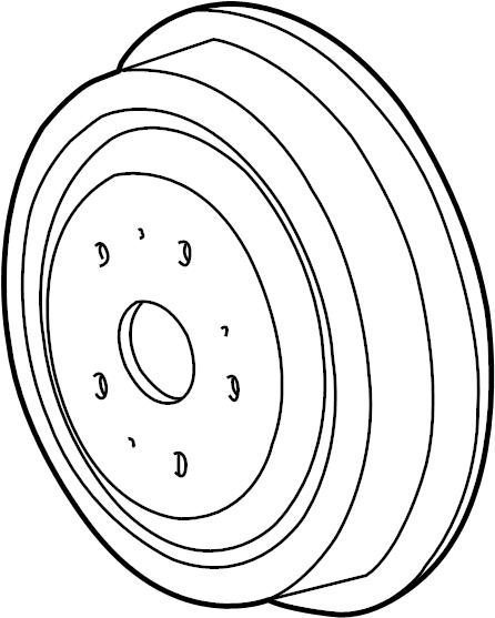 Mazda UB39-26-251 Brake drum UB3926251