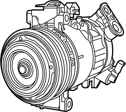 Mazda BR70-61-450A Compressor, air conditioning BR7061450A