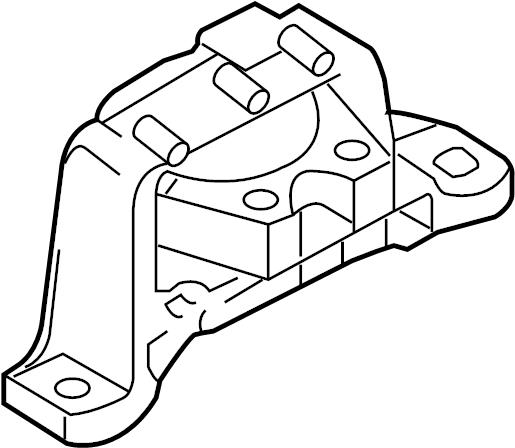 Mazda BCM4-39-060D Engine mount right BCM439060D
