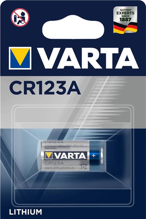 Varta 06205301401 Battery CR 123A BLI 1 Lithium 06205301401
