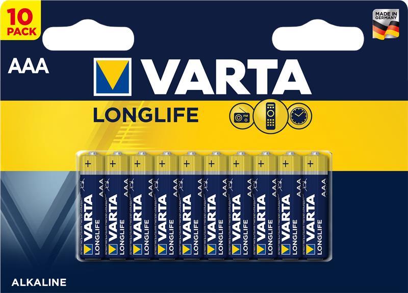 Varta 04103101461 Battery Longlife AAA BLI 10 Alkaline 04103101461