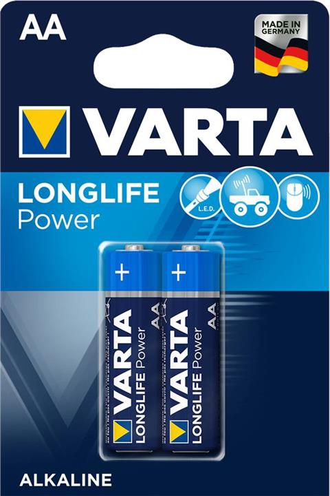 Varta 04906121412 Battery Longlife Power AA BLI 2 Alkaline 04906121412