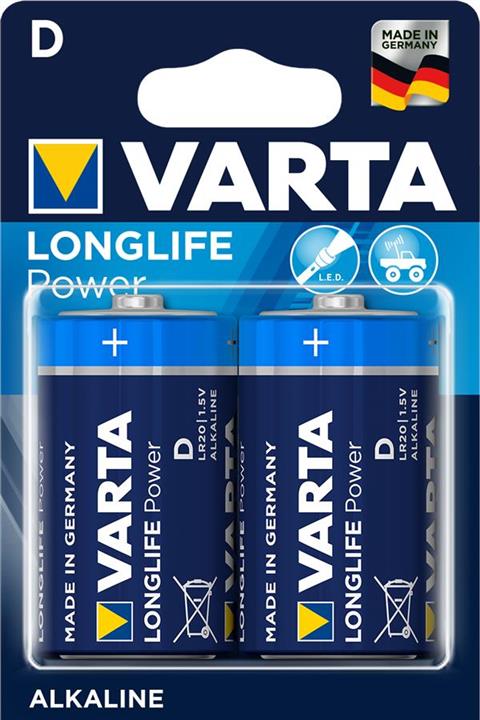 Varta 04920121412 Battery Longlife Power D BLI 2 Alkaline 04920121412