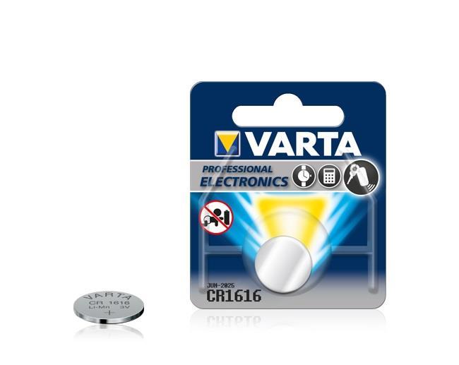 Varta 06616101401 Battery CR 1616 BLI 1 Lithium 06616101401