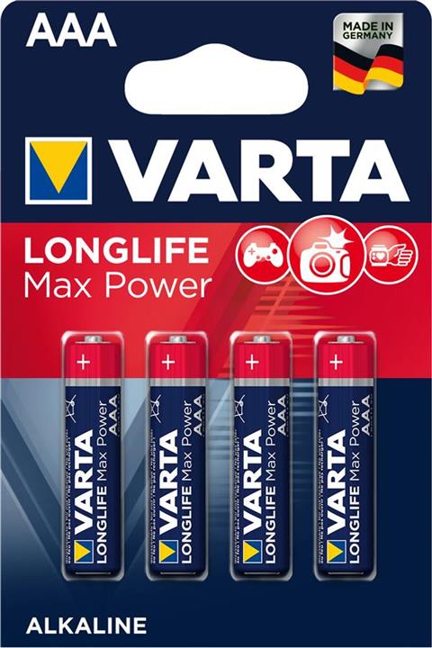 Varta 04703101404 Battery AAA Longlife Max Power (4pcs..) 04703101404