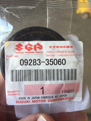 Suzuki 09283-35060 Shaft Seal, differential 0928335060