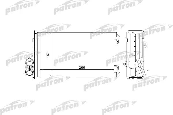 Patron PRS2069 Heat exchanger, interior heating PRS2069