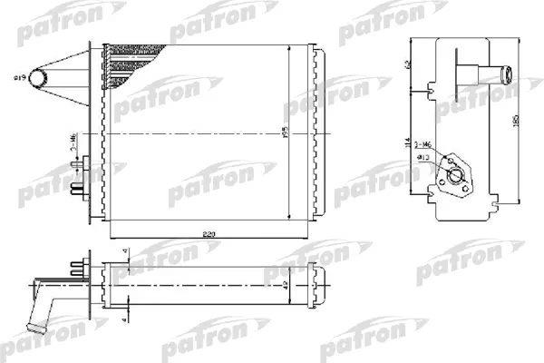 Patron PRS2093 Heat exchanger, interior heating PRS2093