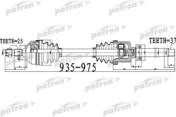 Patron PDS0528 Drive shaft PDS0528