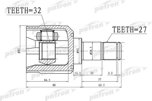 Patron PCV1390 CV joint PCV1390