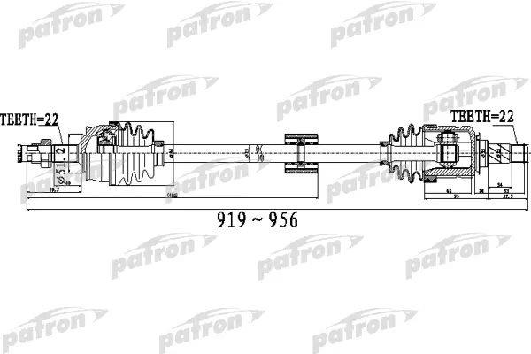 Patron PDS0527 Drive shaft PDS0527