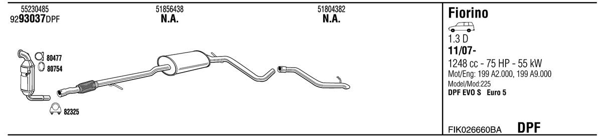 Walker FIK026660BA Exhaust system FIK026660BA