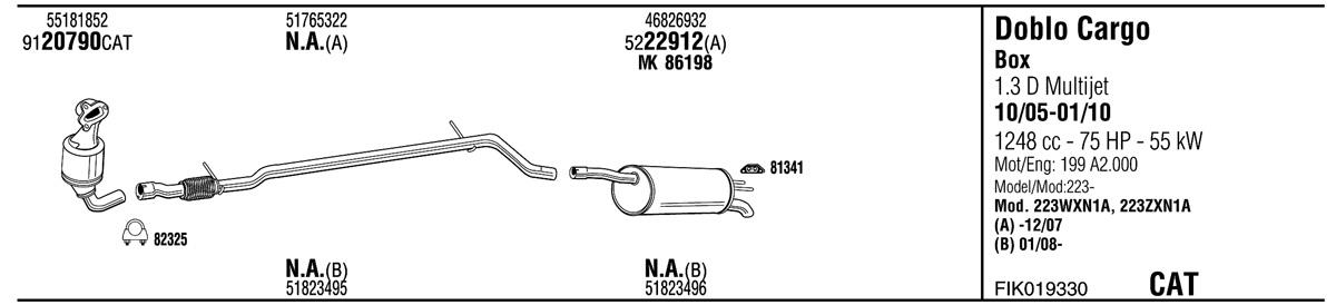 Walker FIK019330 Muffler assy FIK019330