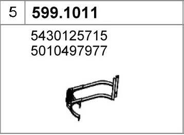 Asso 599.1011 Fitting kit for silencer 5991011
