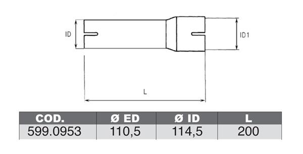 Asso 599.0953 Fitting kit for silencer 5990953