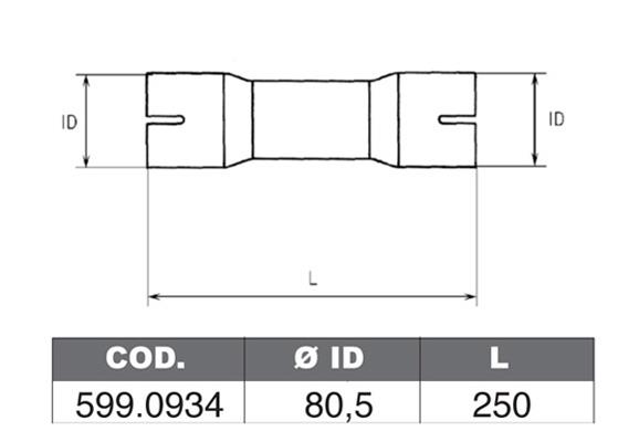 Asso 599.0934 Fitting kit for silencer 5990934