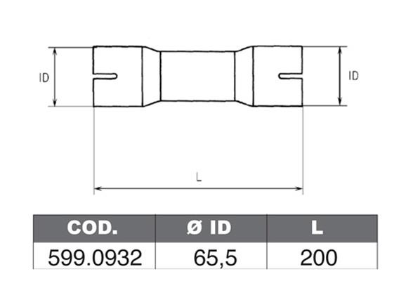 Asso 599.0932 Fitting kit for silencer 5990932