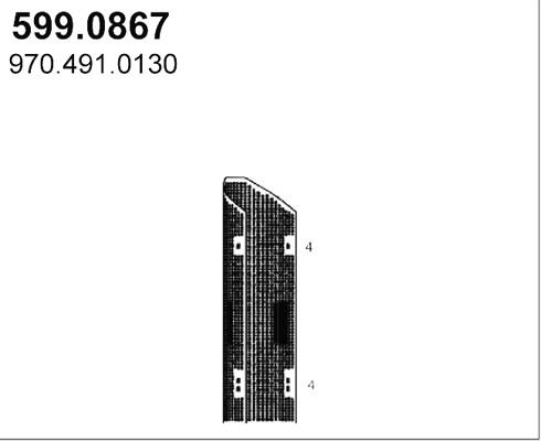 Asso 599.0867 Fitting kit for silencer 5990867