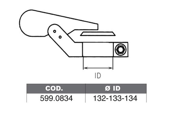 Asso 599.0834 Fitting kit for silencer 5990834