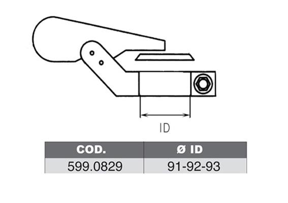 Asso 599.0829 Fitting kit for silencer 5990829