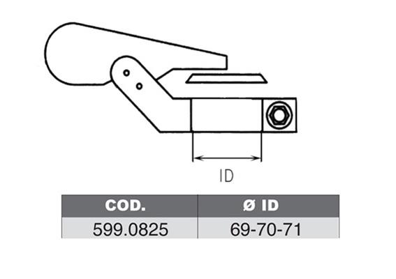 Asso 599.0825 Fitting kit for silencer 5990825