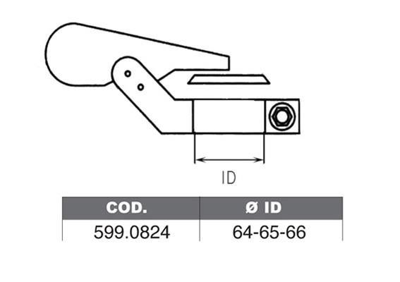 Asso 599.0824 Fitting kit for silencer 5990824