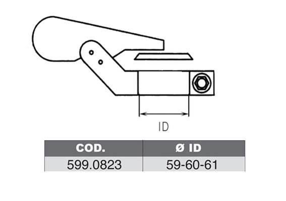 Asso 599.0823 Fitting kit for silencer 5990823