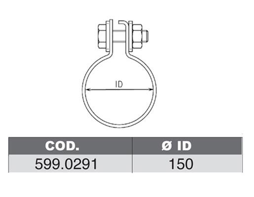 Asso 599.0291 Fitting kit for silencer 5990291