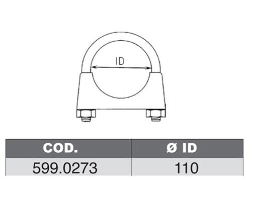 Asso 599.0273 Fitting kit for silencer 5990273
