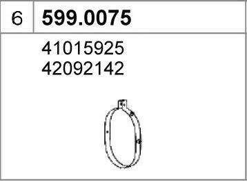 Asso 599.0075 Fitting kit for silencer 5990075