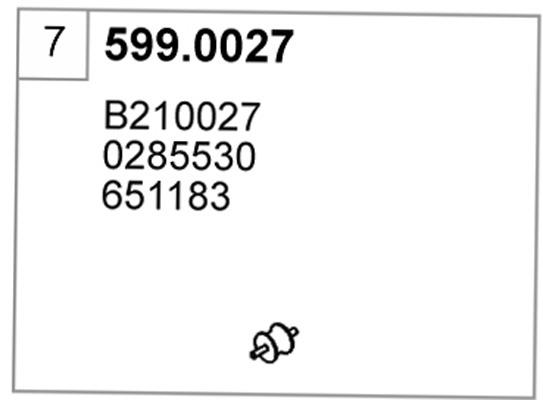 Asso 599.0027 Fitting kit for silencer 5990027