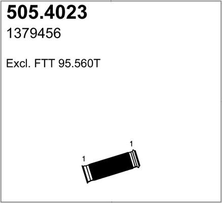 Asso 505.4023 Corrugated pipe 5054023