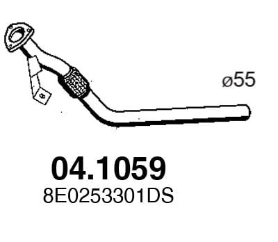  04.1059 Exhaust pipe 041059