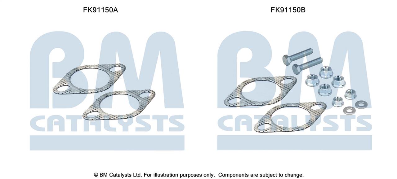 BM Catalysts FK91150 Mounting Kit, catalytic converter FK91150