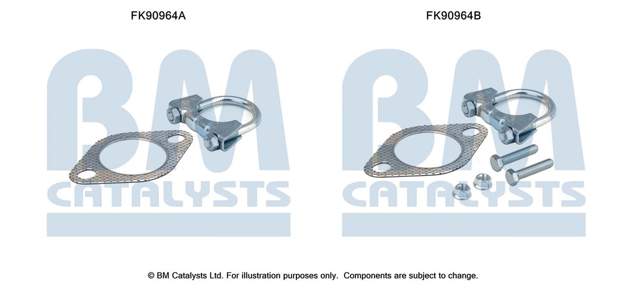 BM Catalysts FK90964 Mounting Kit, catalytic converter FK90964